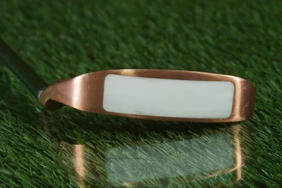 VINTAGE PRAIRIE GOLF COPPER HEAD BLADE PUTTER 33” NAPPA STYLE HEEL SHAFTED RH - Image 1 of 4