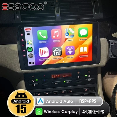 Android 15 For BMW 3-series E46 1998-2006 Carplay Car Stereo Radio GPS Navi 32GB - Image 1 of 4