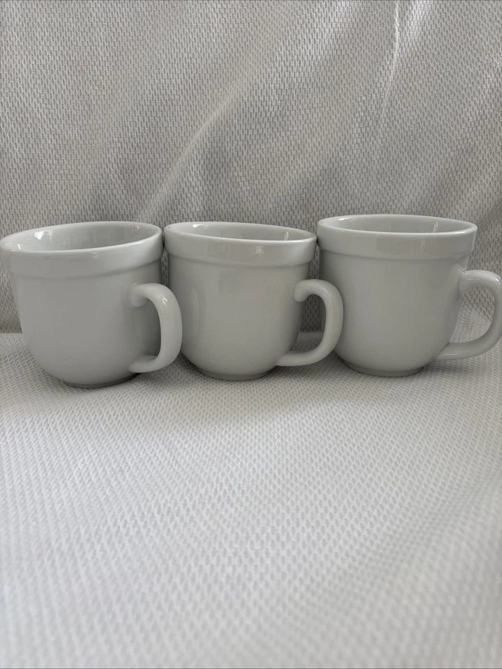 Juego de 3 tazas de café Pottery Barn Great White Collection Foto 1 de 3