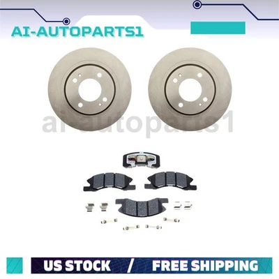 For 2017 2018 Mitsubishi Mirage Front Brake Rotors & Brake Pads Kit - Image 1 of 4