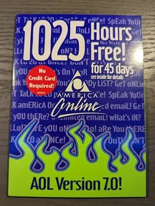 AOL CD Version 7.0 - 1025 Hours Free for 45 Days - New Sealed - Vintage - Picture 1 of 2