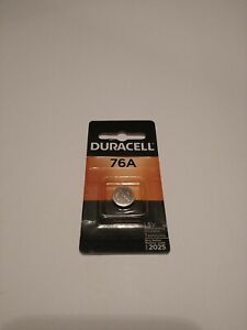 1 Duracell Alkaline 76A PX76A 675A A76 LR44 MR4 1.5V Batteries Exp 2025