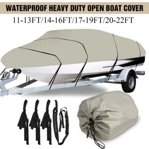 11-22 pies 210D cubierta de barco de alta resistencia para lubina de esquí para peces casco en V runabouts impermeable - Imagen 1 de 17
