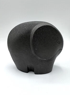 Schwere Elefanten Elefant Figur Stein Handgefertigt Nobilis Belgium Skulptur - Bild 1 von 4