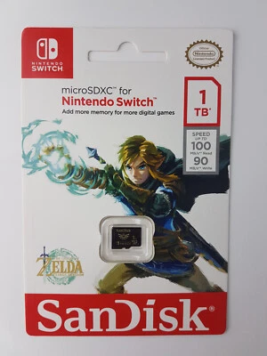 SanDisk Nintendo Switch Speicherkarte 1TB microSDXC Zelda SD Card UHS 3 NEU - Bild 1 von 2