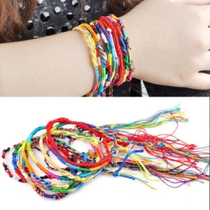 Pulseras hechas a mano 3 piezas de cuerdas trenzadas de amistad joyería al por mayor fj - Imagen 1 de 3