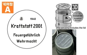 Passion 1/35 Fuel Drum Lids Set Type A 1940 - Picture 1 of 1