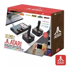 Atari Retro 200+ Videospielsystem & Pocket Player Pro - 2 in einem - UK Verkauf - Bild 1 von 5