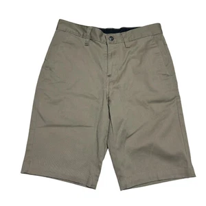 Volcom Frickin Chino Shorts Mens 28 Khaki Flat Front Casual Outdoors - Picture 1 of 7