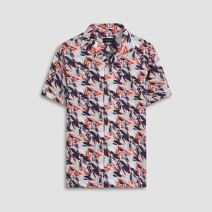 BUGATCHI JACKSON LEAF PRINT SHORT SLEEVE SHIRT XL NWOT - Picture 1 of 13