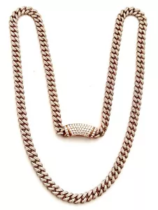 AUTH KILANI CUBAN LINK NECKLACE, 15.32 CTS NATURAL DIAMONDS, RETAIL USD $42,200 - Picture 1 of 14
