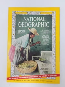 VINTAGE FEBRUARY 1966 NATIONAL GEOGRAPHIC JOURNAL MAGAZINE PAPERBACK BOOK - Picture 1 of 4