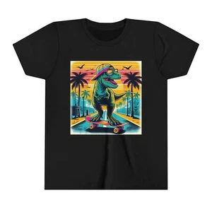 Dinosaur Kids T-Shirt / Dino Apparel Co / Youth Short Sleeve Tee 2 - Picture 1 of 5