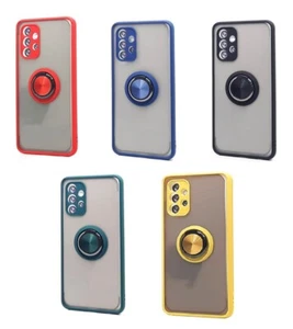 TPU Case w/Magnetic Ring Matte Clear Back Soft Shockproof Case for Galaxy A23 5G - Picture 1 of 11
