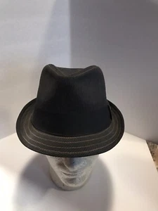 Sombrero Goorin Bros Fedora Pequeño Negro Rayas Clásico - Imagen 1 de 6