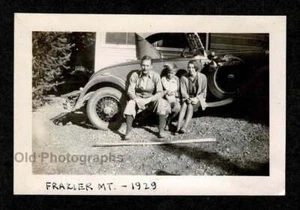 FRAZIER LAKE MT. Coche cupé 1929 convertible ruedas de alambre foto antigua/de colección - E869 - Imagen 1 de 1