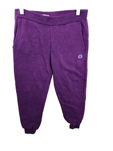Champion Youth Girls Small Purple Sweatpants Joggers With Pockets - Picture 1 of 6