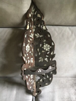 RARE ANCIENNE ETAGÈRE MURALE SYRIE - Photo 1/4