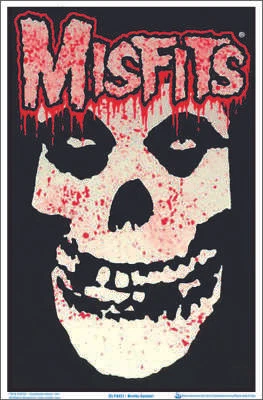 Misfits Splatter Blacklight Poster - Flocked - 23" x 35"
