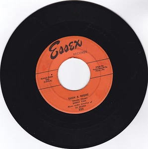 BUNNY PAUL & GROUP-ESSEX 352 DOO WOP 45RPM SUCH A NIGHT  VG++  - Picture 1 of 1
