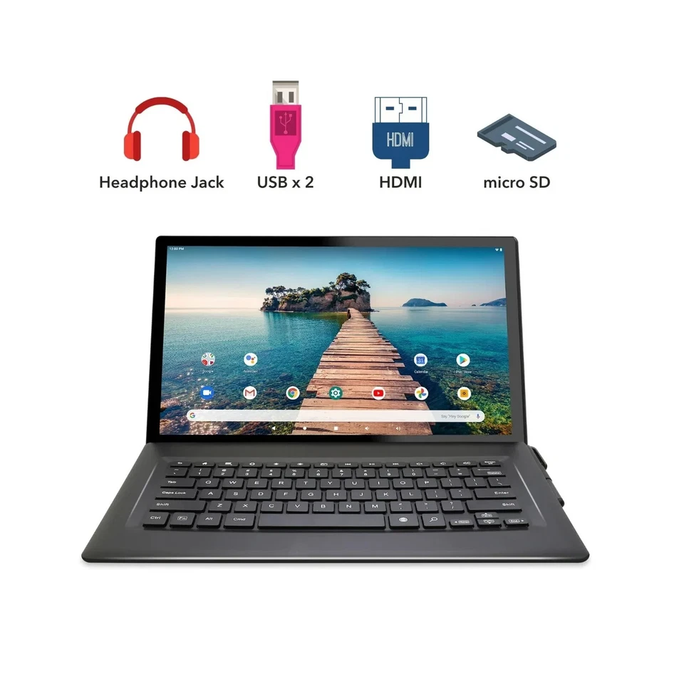 VENTURER LUNA MAX 14 64GB 14" HD Tablet  Android 10 Keyboard Bluetooth 3GB Ram - Image 1 of 4