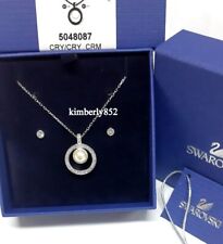 Swarovski Crystal Appear Pearl Set Earring/Pendant Crystal Authentic NEW 5048087