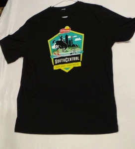 Frito Lay SOUTH CENTRAL Large Black Graphic Tee REGION RODEO Snack Chips Rare - Picture 1 of 6