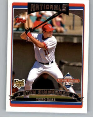 2006 Topps National Baseball Card Day Inserts #T3 Ryan Zimmerman (ref 144886) - Image 1 of 2