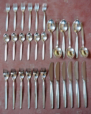 Besteck  BSF - Rhapsody - Silber 90 - 6 Pers. - 30 Teile - Bild 1 von 4