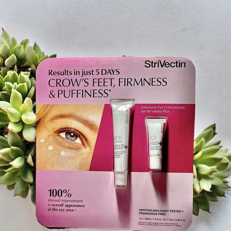 StriVectin Intensive Eye Concentrate for Wrinkles Plus Crows Feet 1 Oz & .25 Oz