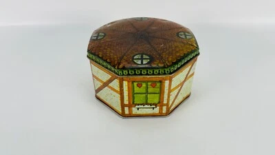 Litho Storage Container Tin 5" Diameter Vintage - Image 1 of 4