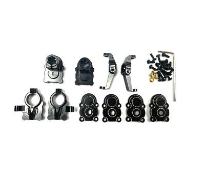 Brass Metal front rear door bridge housing Fits FMS 1/24 FCX24 Rc crawler car - Image 1 of 4