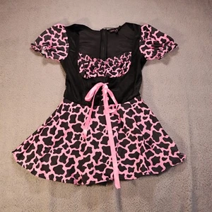 DollSkill TRICKZ N TREATZ Gr. Medium atemberaubendes schwarzes Spitzen- und Korsettkleid - Bild 1 von 9