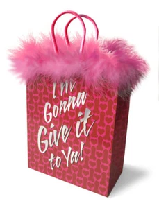 I'm Gonna Give It To Ya Gift Bag Valentine Pink Birthday Party Pride Anniversary - Foto 1 di 1