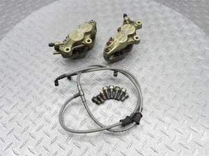 2004 02-06 Ducati Monster 600 M600 Left Right Front Brake Caliper Line Hose Pad - Bild 1 von 15