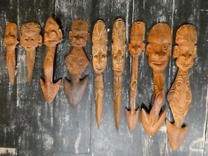 Représentation de masques et de personnages - Sépik - Papouasie-Nouvelle-Guinée
