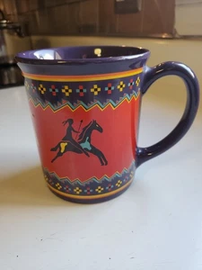 Pendleton Woolen Mills Tribal Horse Blanket Print Coffee Cup Mug - Picture 1 of 6
