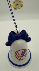 Danbury Mint New York NY Yankees Baseball 2004 Santa Bell Christmas Ornament NEW - Picture 1 of 8