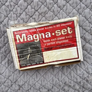 MAGNA SET PLANAR JOINTER KNIFE MAGNETIC SETUP JIG PAIR. NEW. UNIQUEST - Picture 1 of 8