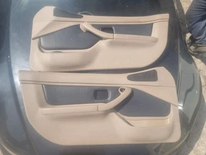 Bmw Z3 Door Cards Good Handles Right And Left Tan Beige Black Insert - Picture 1 of 22