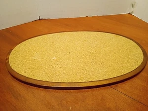 Vintage MCM Holz Kork Untersetzer Warm Pad Hergestellt in Schweden 8" x 13,5" - Bild 1 von 8
