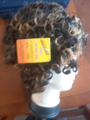 Peluca afro rizada 2 tonos años 70 80 peluca arrastre diva discoteca Foto 1 de 3