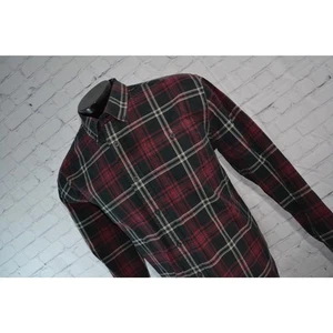 48590 Orvis Country Dress Shirt Classic Cotton Mens Size XL Black Plaids - Picture 1 of 8