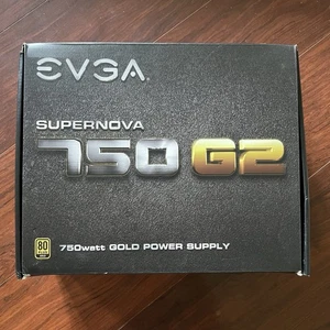 EVGA SUPERNOVA 750 G2 750W ZASILACZ ATX w pełni modułowy 80+ złoty; przetestowany - Zdjęcie 1 z 3