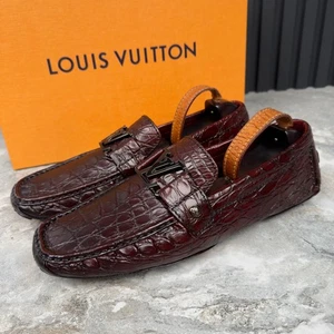Louis Vuitton Monte Carlo Maroon Crocodile Alligator Skin 9 LV 10 US 43 EUR - Picture 1 of 13