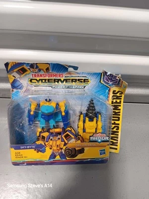 Hasbro Transformers Toys Cyberverse Spark Armor Sky-Byte Action Figure - Image 1 of 2