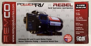 REMCO POWER RV REBEL WATER PUMP - 5.3 GPM | 12V | 60 PSI - 4.1 BAR (55REBEL-JRV) - Picture 1 of 10