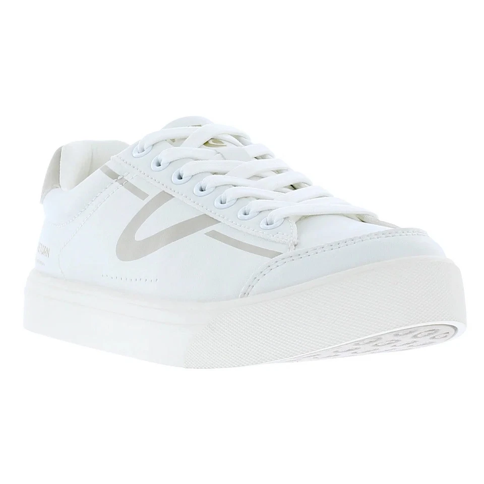 TRETORN WHITE/GREY LADIES' HOPPER COMFORTABLE SERVE SNEAKER SHOES SIZE 6.5