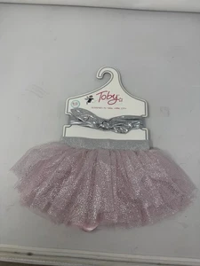 Tutú Toby Rosa con Diadema Plateada Nuevo 0-12 Meses - Imagen 1 de 7