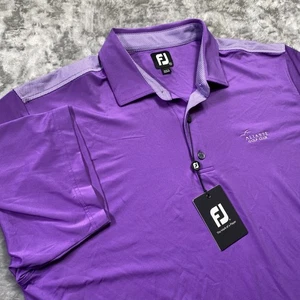 FootJoy FJ Performance Poloshirt Herren XL Lavendel Preppycore Golf Country Club - Bild 1 von 10